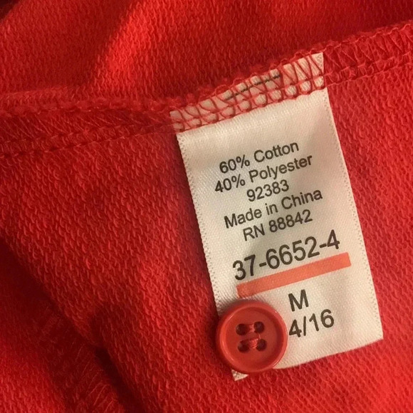 14/16 Woman Within Quarter Zip pullover with sleeves can be rolled up or down. - Picture 6 of 6